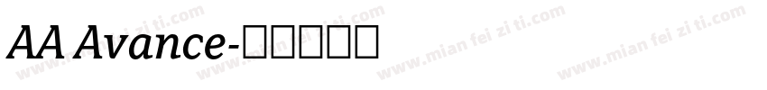 AA Avance字体转换